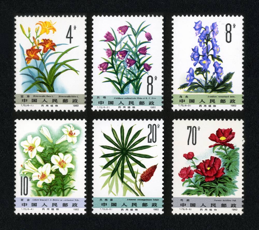 邹建军 类别:新中国邮票"t"字头邮票|动植物 邮票名称:药用